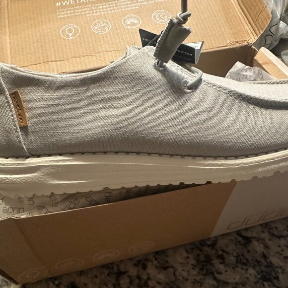 HEY DUDE WENDY CHAMBRAY LIGHT GRAY 10 - Picture 3 of 5